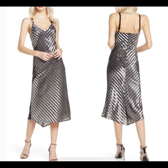 NWOT Harlan Velvet metallic dress size XSP - Picture 1 of 8